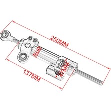 Matris S-Suzuki GSX250R Gsx 250R GSX250R Ayarlanabilir Direksiyon Amortisörü Matris MA2501X