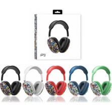 MAROOBLE P9 Desenli? Kablosuz Bluetooth Kulak Üstü Wi?reless Kulaklik