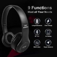 MAROOBLE Ekonomik Wireless P47 Katlanabilir Bluetooth Kablosuz Kulaklık