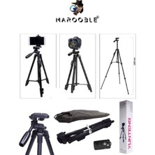 MAROOBLE 1.3 Metre Mobil Telefon ve Kamera Için Ayaklı Tripot Bluetooth Shutter Telefon Tutucu