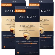 Davidoff Fine Aroma Espresso Elegant & Fragrant Kapsül Kahve x 3 Adet