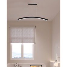 Hegza Lighting Luna (Siyah Kasa, Beyaz Işık) Ledli Modern Sarkıt LED Avize