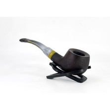 Dapper Half Bent Prince Briar (Gül Kökü) 9 mm Filtreli El Yapımı Pipo - Kahverengi 1741