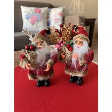 Aydizaynn Yılbaşı 1 Adet Noel BABA KIRMIZICEKETLISAKALLI15 cm NOEL Newyearyeniyıl