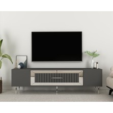 Demonte Decor DEKOLP3DD Tv Sehpası Antrasit-Gümüş