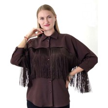 Favori Tekstil Püsküllü Denim Tasarım Ceket