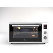 Ferre 45-710-ML Beyaz Dijital Mini Fırın (0+7) - Gizli Rezistans