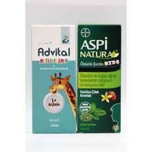 Estellife Advital Multivitamin Aspi Natura Öksrk ve Boğaz Ağrısında Vanilya Çilek Aromalı Şurup