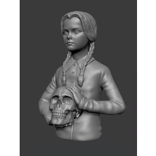 Minyatür Bahçem Wednesday Addams Family Thing El Şey Biblo Büst 3D Baskı Aksiyon