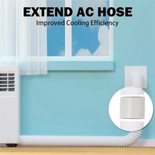 Taşınabilir Klima Egzoz Hortumu Bağlayıcı Pencere Adaptörü Ac Ünitesi Tüp Konnektör Parçaları ve Aksesuarları 5.9 Inç (Yurt Dışından)