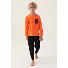 RolyPoly Roly Poly 3338 Garson Play Hard Erkek Çocuk Uzun Kollu Paça Lastikli Pijama Takımı