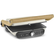 Karaca Gastro Grill Pro 2400W Izgara ve Tost Makinesi Wood Craft 6 Dilim Kapasiteli