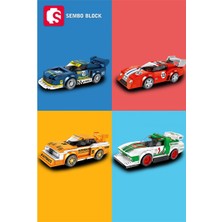 Sembo Block Ferrari BB512 Le Mans Yarış Arabası 209 Parça Yapı Blokları LEGO ile Uyumlu (607063)