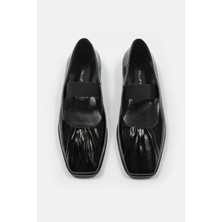 Jimmy Siyah Rugan Hakiki Deri Kadın Babet