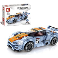 Sembo Block Porsche 918 Rsr Yarış Arabası 179 Parça Yapı Blokları LEGO ile Uyumlu (607050)