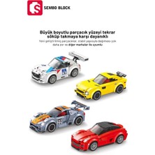 Sembo Block Porsche 918 Rsr Yarış Arabası 179 Parça Yapı Blokları LEGO ile Uyumlu (607050)