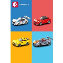 Sembo Block Porsche 918 Rsr Yarış Arabası 179 Parça Yapı Blokları LEGO ile Uyumlu (607050)