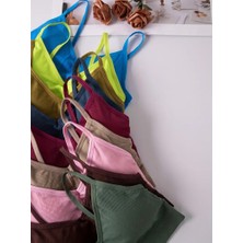 Kadın  Çıkarılabilir Pedli  Croptop Büstiyer