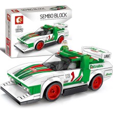 Sembo Block Lancia Stratos Yarış Arabası 209 Parça Yapı Blokları LEGO ile Uyumlu (607064)