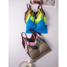 Kadın  Çıkarılabilir Pedli  Croptop Büstiyer