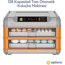 Epilons Kuluçka Makinesi EPO-128 Yumurtalık 5 Programlı Tam Otomatik Incubator