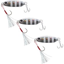 Jaxel Leadfeed Jig LF50-RY -3 Adet- Jig Yem, 3d, Suni Yem, Hologramlı