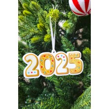 Pekshop Yılbaşı Ağacı Süsü Kurabiye 2025 Yazılı