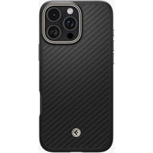 Spigen Apple iPhone 16 Pro Kılıf Enzo Aramid Black Natural - ACS08508