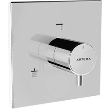 Artema AquaHeat A42670 Yönlendirici, V-Box Sıva Üstü Grubu, Krom