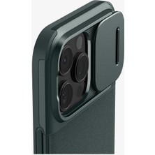 Spigen Apple iPhone 16 Pro Kılıf Optik Armor Magfit Magsafe Özellikli Abyss Green - ACS08150