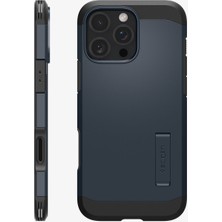 Spigen Apple iPhone 16 Pro Kılıf Tough Armor Aı T (Kamera Buton Korumalı) Magfit Magsafe Özellikli Metal Slate - ACS08511