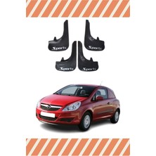 Foradels Opel Corsa Van 2007-2014 Sports Yazılı 4'lü Tozluk Çamurluk Paçalık