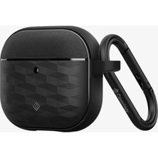 Spigen Caseology Airpods (4. Nesil) Kılıf Parallax Matte Black - ACS08658