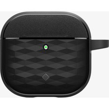 Spigen Caseology Airpods (4. Nesil) Kılıf Parallax Matte Black - ACS08658