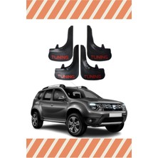 Foradels Dacia Duster 2010-2017 Tunıng Yazılı 4'lü Tozluk Çamurluk Paçalık