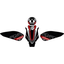 GP Kompozit BMW S 1000 RR 2019-2024 Uyumlu Tank Pad Seti Siyah