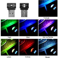 Sistem Led Market USB Disco Ambiyans LED 7 Renkli Mini LED 8cm