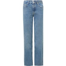 KARLA TALL Straight Fit Açık İndigo Kadın Jean Pantolon