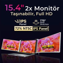Npo Npm Fhd 1080P IPS Type-C Taşınabilir Dizüstü Monitör Çoklayıcı Notebook Monitör