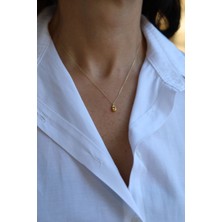 Yenigün Kuyumculuk 14 Ayar Altın Sarı Taşlı Kolye