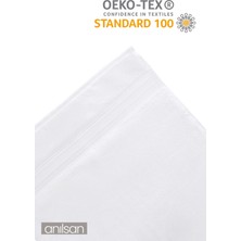 6'lı Beyaz Bordürlü El Havlusu - 50x90 Cm, 250 Gr, %100 Pamuk, Spa Ve Otel Havlusu