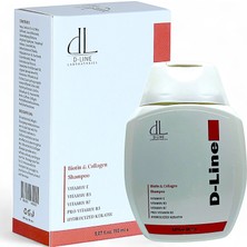 D-Line Biotin & Collagen Shampoo, saç dökülmesine karşı, güçlü saçlar, parlak saçlar, kadın ve Erkek için şampuan. saç ekimi sonrası saç bakımı