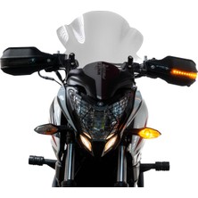 GP Kompozit Honda CB750 Hornet 2023-2024 Uyumlu Led Sinyalli Elcik Koruma Siyah