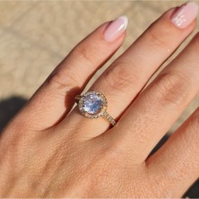 SE Jewellery Gösterişli Tektaş Gold Yüzük
