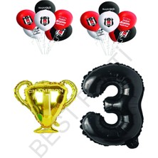 Best Parti Beşiktaş Siyah Beyaz Doğum Günü Konsepti Yaş 3