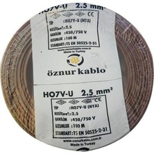 100MT Kahverengi Nya Elektrik ve Tesisat Kablosu