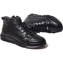 Erkek Bot Içi Yünlü Tabanı Saf Kauçuk Hakiki Deri Özel Kuzu Tüylü Bot