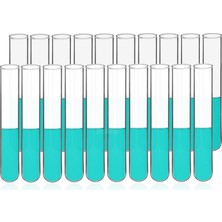 Zürih Ticaret Cam Deney Tüpü 25 x 150 mm Test Tüpü 20 Adetlik Paket