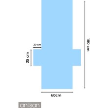 Anılsan  Pamuk Şezlong Havlusu 60 x 180  cm  - Hızlı Kuruyan Plaj ve Havuz Havlusu
