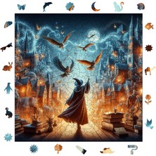 Pinecone Harry Potter Macerası Ahşap Puzzle Yetişkin Benzersiz Parçalı Yapboz Puzzle Yapıştırıcılı S1-06